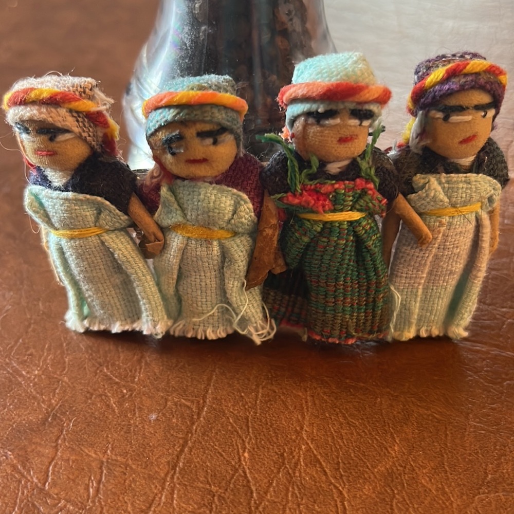 Worry doll barrette cute ponytail hair ladies Mexico Ecuador large metal clasp
